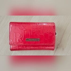 Red Embossed Women's Wallet